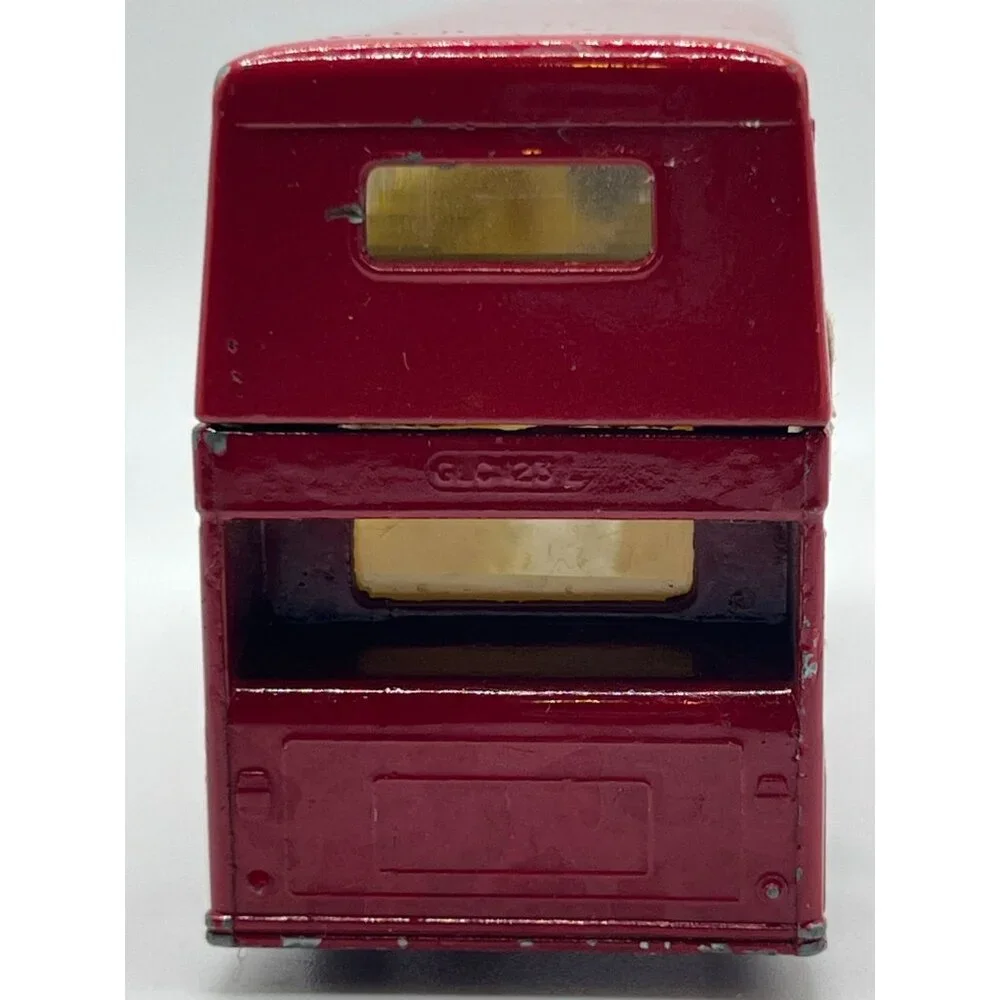 70s Matchbox Red Double Decker Bus Metal Toy Model The Londoner Swinging Carnaby